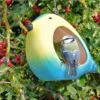 Wildlife World Ceramic Blue Tit Bird Feeder 2 Wildlife World Ceramic Blue Tit Bird Feeder -Roundupt Store 1104193