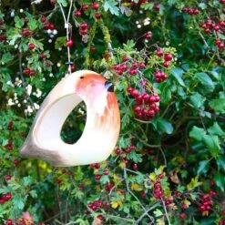 Wildlife World Ceramic Robin Bird Feeder 5 Wildlife World Ceramic Robin Bird Feeder -Roundupt Store 1104194 1