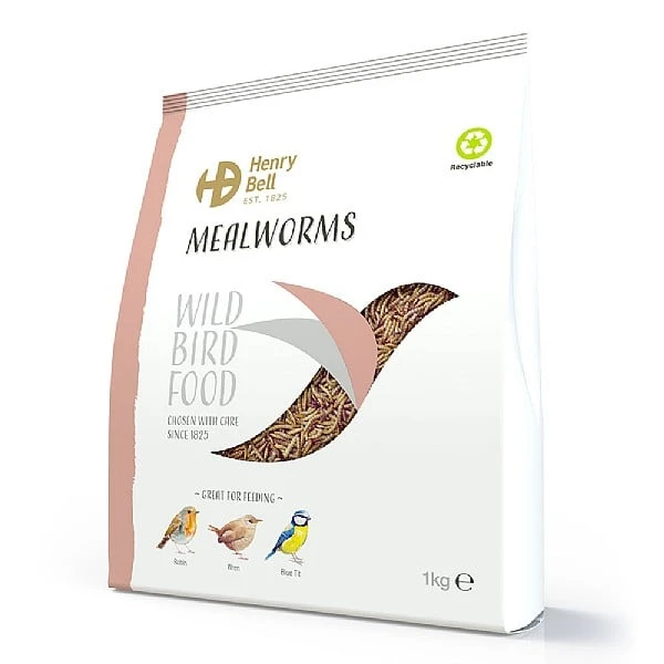 Henry Bell Mealworm For Wild Birds 1kg 3 Henry Bell Mealworm For Wild Birds 1kg