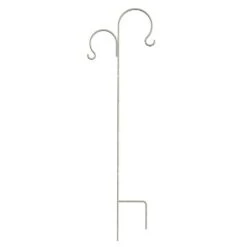 Panacea White French Country Scroll Shepherd Hook