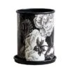 Kew Eclectic Orangery Noir Planter With Saucer 13cm 1 Kew Eclectic Orangery Noir Planter With Saucer 13cm -Roundupt Store 1227769