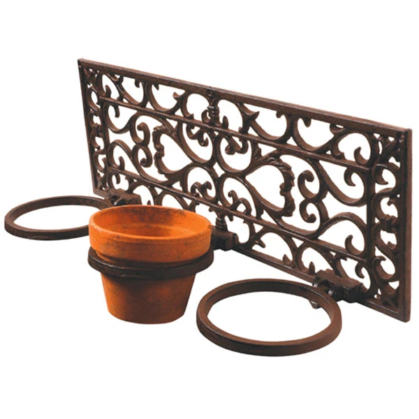 Fallen Fruits Cast Iron 3 Pot Flowerpot Holder 3 Fallen Fruits Cast Iron 3 Pot Flowerpot Holder