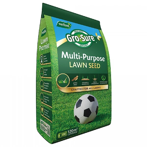 Westland Gro-sure Multi-Purpose Lawn Seed - 120sq.m 3 Westland Gro-sure Multi-Purpose Lawn Seed - 120sq.m