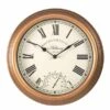 Outside In Astbury Wall Clock & Thermometer 12'' -Roundupt Store 913326