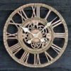 Outside In Newby Mechanical Wall Clock Bronze -Roundupt Store 913341