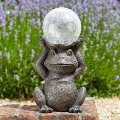 Smart Solar Gazing Frog Statue 8 Smart Solar Gazing Frog Statue -Roundupt Store 925289 3